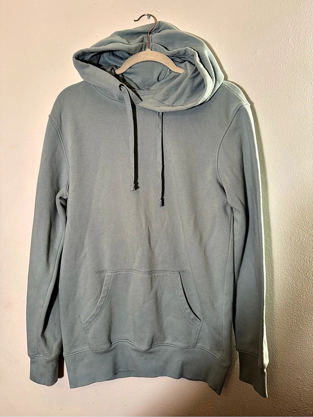Goodfellow & Co Men'Small Every Wear Fleece Hooded Sweatshirt Hoodie Sage Green